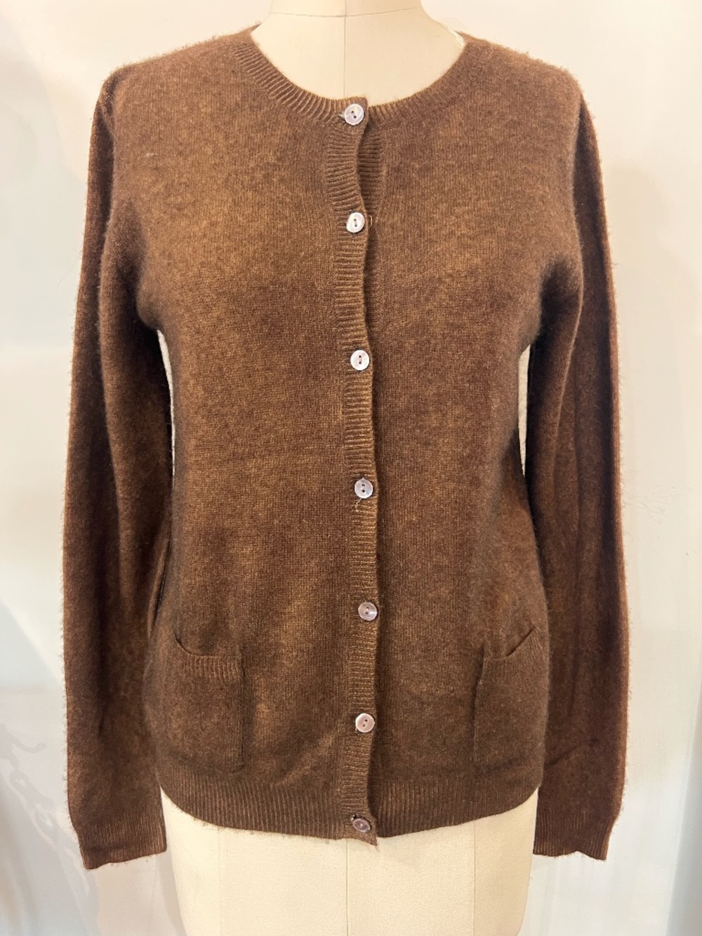 Parker Blue Cashmere Botton down cardigan